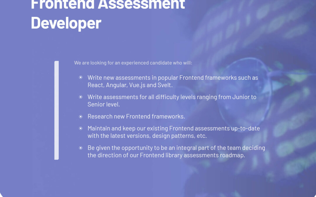 Frontend Assessment Developer