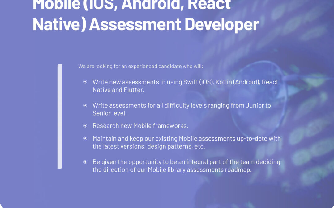 Mobile Assessment Developer